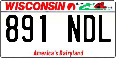 WI license plate 891NDL