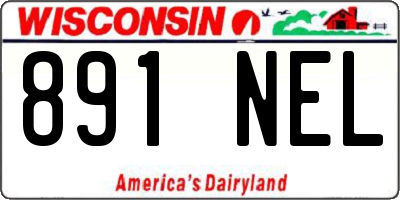WI license plate 891NEL