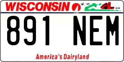 WI license plate 891NEM