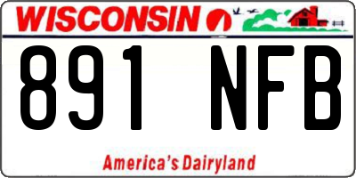 WI license plate 891NFB