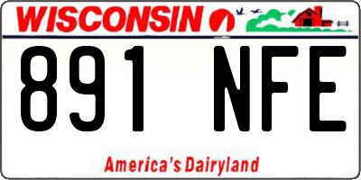 WI license plate 891NFE