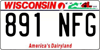 WI license plate 891NFG