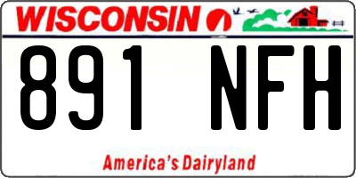 WI license plate 891NFH