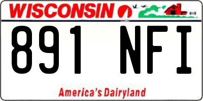WI license plate 891NFI