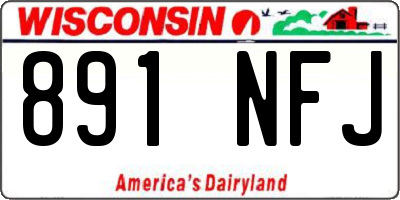 WI license plate 891NFJ
