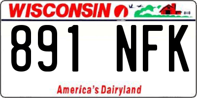 WI license plate 891NFK