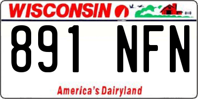 WI license plate 891NFN