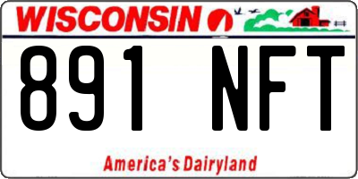 WI license plate 891NFT