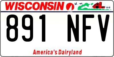 WI license plate 891NFV