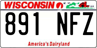 WI license plate 891NFZ