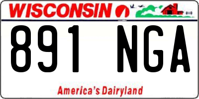 WI license plate 891NGA