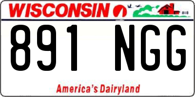 WI license plate 891NGG