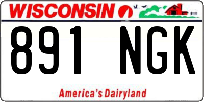WI license plate 891NGK