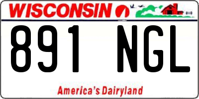 WI license plate 891NGL