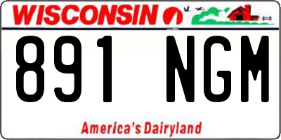 WI license plate 891NGM