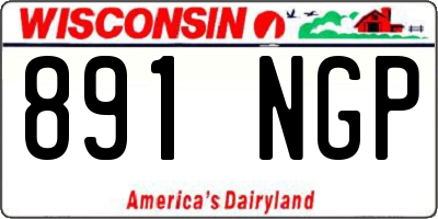 WI license plate 891NGP