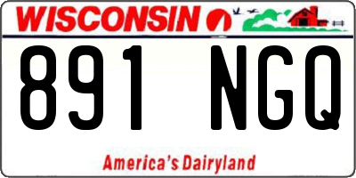 WI license plate 891NGQ