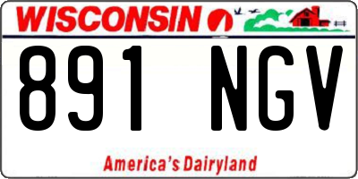 WI license plate 891NGV