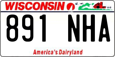 WI license plate 891NHA
