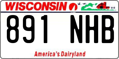 WI license plate 891NHB