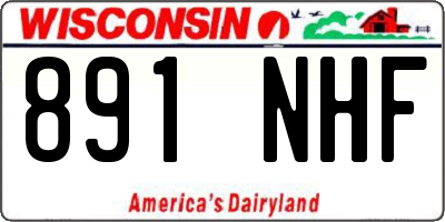 WI license plate 891NHF
