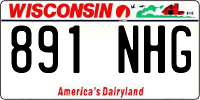 WI license plate 891NHG