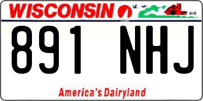 WI license plate 891NHJ