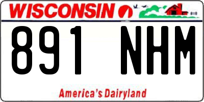 WI license plate 891NHM