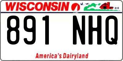 WI license plate 891NHQ