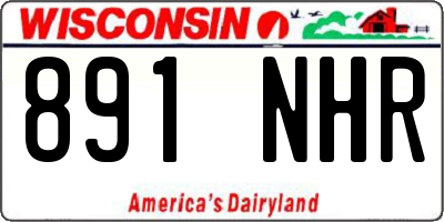 WI license plate 891NHR