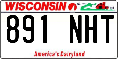 WI license plate 891NHT