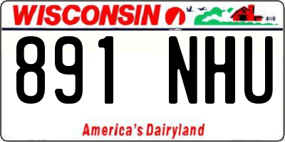WI license plate 891NHU
