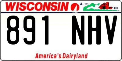 WI license plate 891NHV