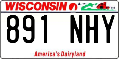 WI license plate 891NHY