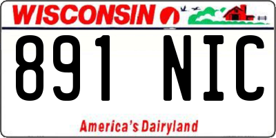WI license plate 891NIC