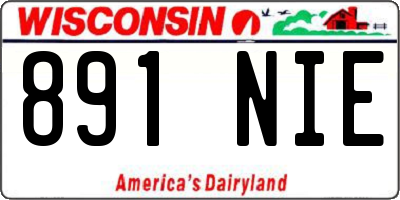 WI license plate 891NIE