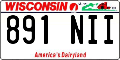 WI license plate 891NII