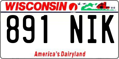 WI license plate 891NIK