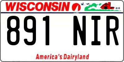 WI license plate 891NIR