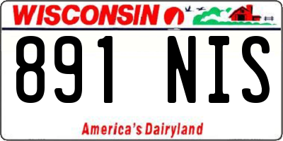WI license plate 891NIS