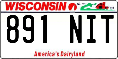 WI license plate 891NIT