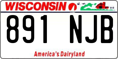 WI license plate 891NJB