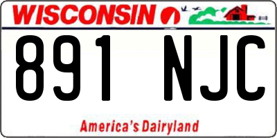 WI license plate 891NJC