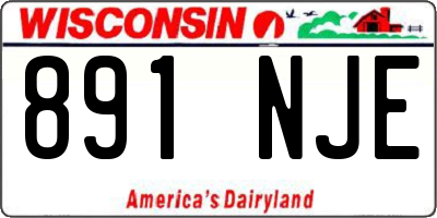 WI license plate 891NJE