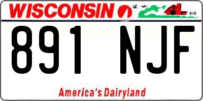WI license plate 891NJF