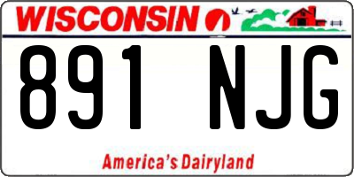 WI license plate 891NJG