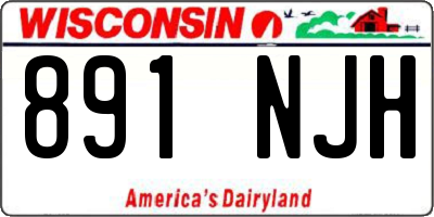 WI license plate 891NJH
