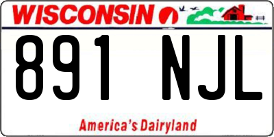 WI license plate 891NJL