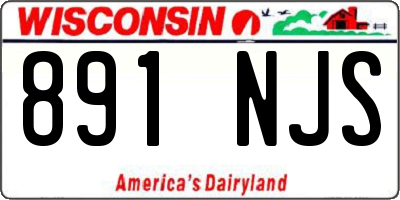 WI license plate 891NJS