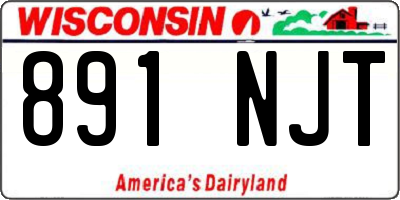 WI license plate 891NJT